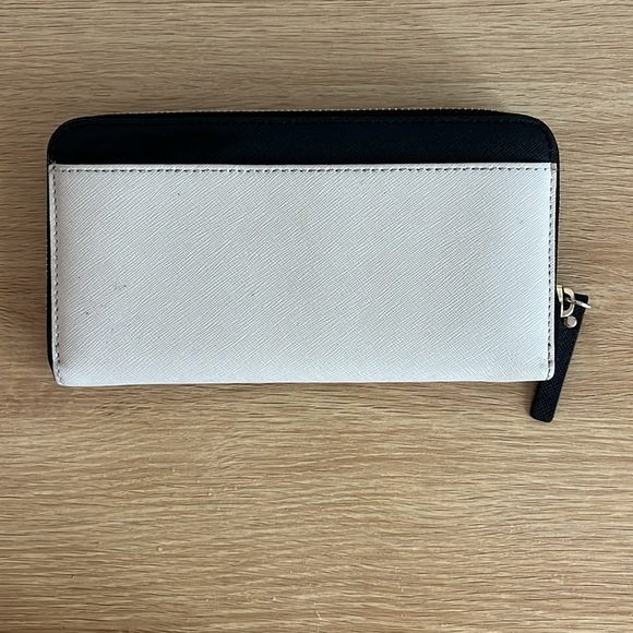 Kate Spade Staci Colorblock Large Wallet Warmbeige Black Multi PWRU S738 0315 - Picture 2 of 5